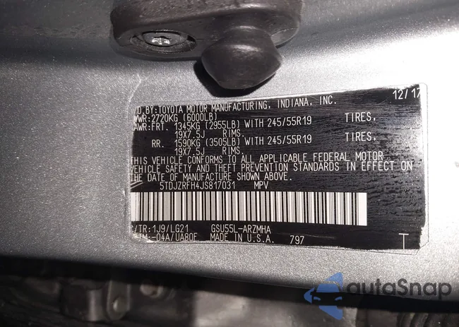 5TDJZRFH4JS817031: 43441287