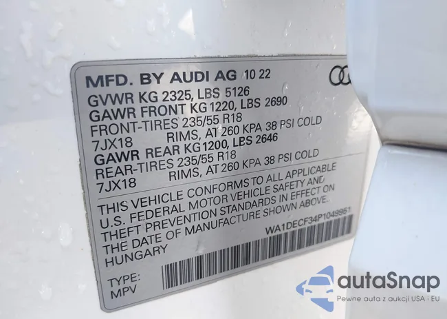 WA1DECF34P1049951: 43441290