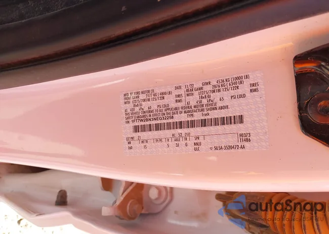 1FT7W2BN3NEG32258: 43441305