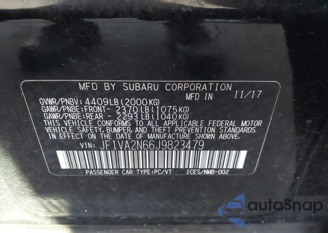 JF1VA2N66J9823479: 43442797