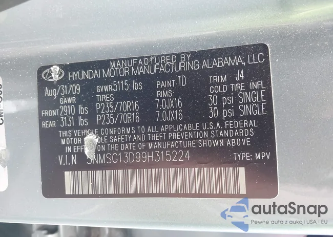 5NMSG13D99H315224: 43442909