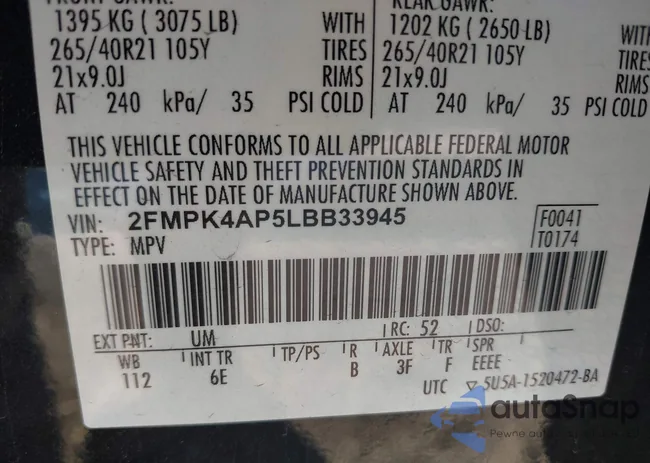 2FMPK4AP5LBB33945: 43443123