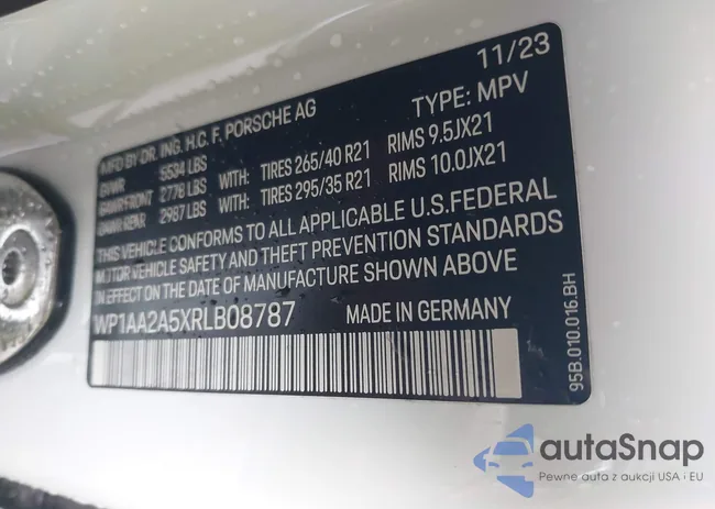 WP1AA2A5XRLB08787: 43442174