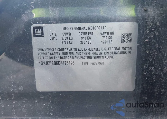 1G1JC5SB6D4176193: 43442209