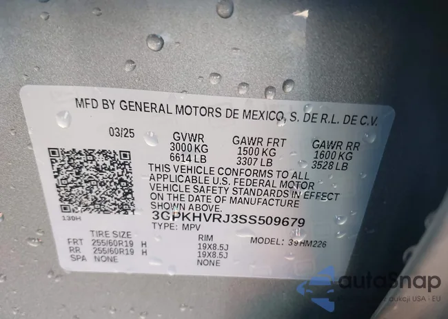 3GPKHVRJ3SS509679: 43443592