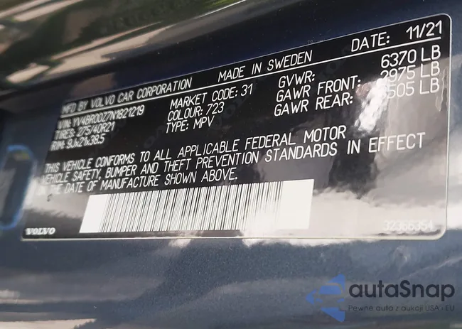 YV4BR00Z7N1821219: 43443779