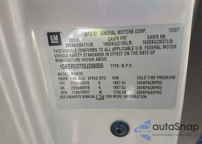 1GKER33728J208056: 43443836