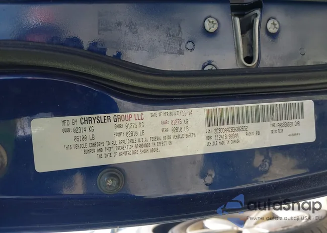 2C3CCAAG3EH382652: 43443348