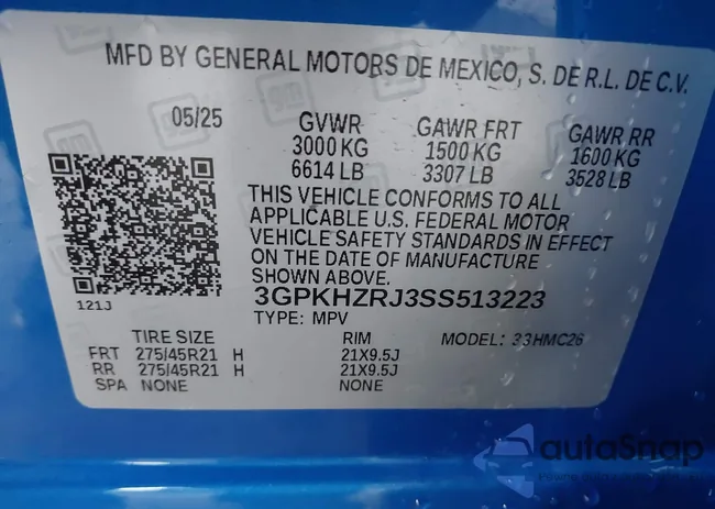 3GPKHZRJ3SS513223: 43443349