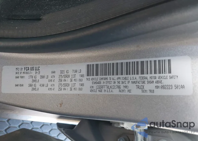 1C6SRFFT0LN131706: 43444671