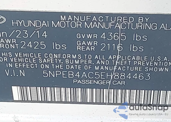 5NPEB4AC5EH884463: 43444790