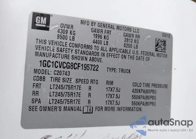 1GC1CVCG8CF195722: 43444913