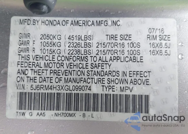 5J6RM4H3XGL099074: 43444915