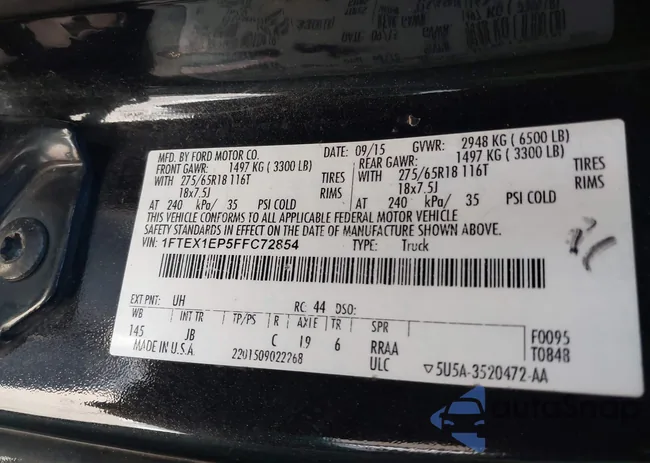 1FTEX1EP5FFC72854: 43444950