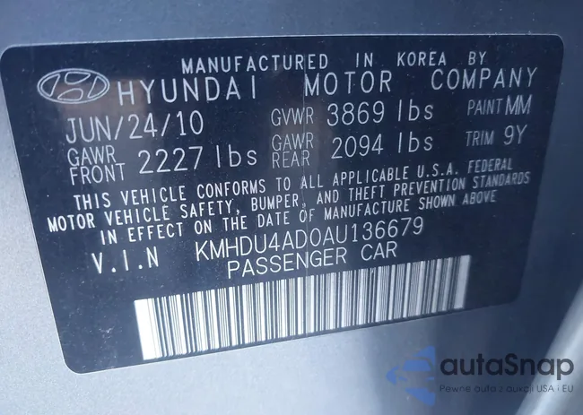 KMHDU4AD0AU136679: 43444986