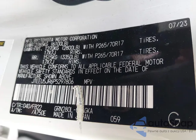 JTEEU5JR6P5297806: 43444189