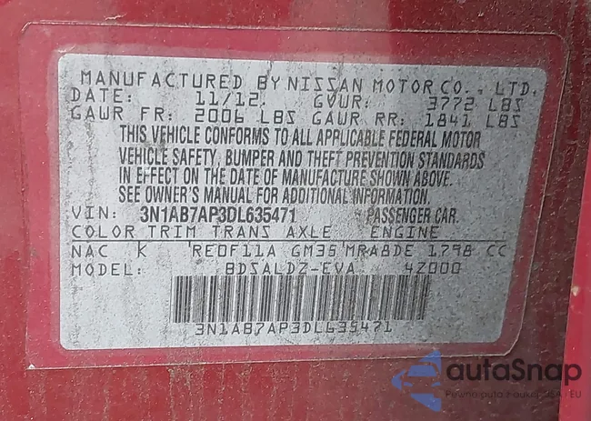 3N1AB7AP3DL635471: 43444418