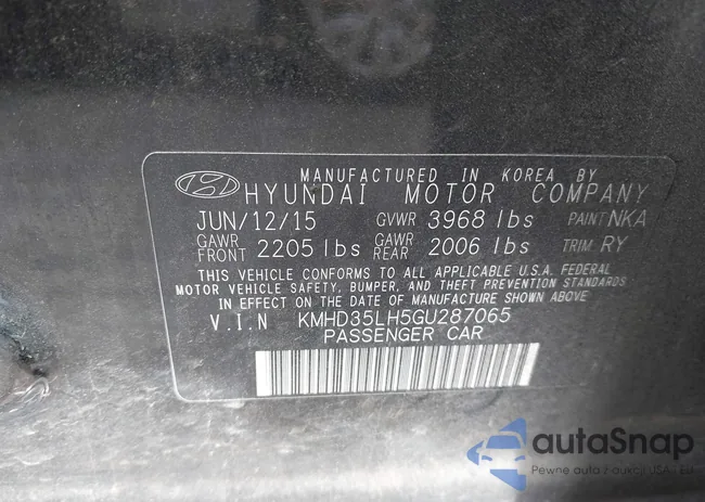 KMHD35LH5GU287065: 43445732