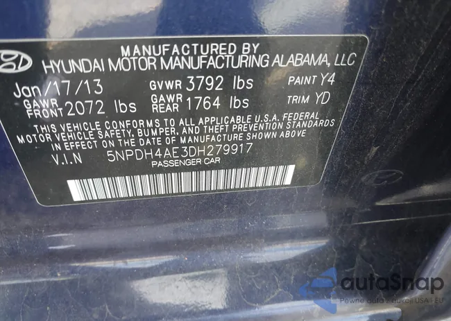 5NPDH4AE3DH279917: 43445793