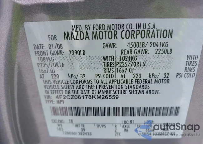 4F2CZ06178KM26559: 43445825