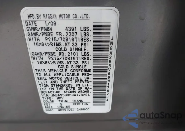 JN8AS58V69W178294: 43445868