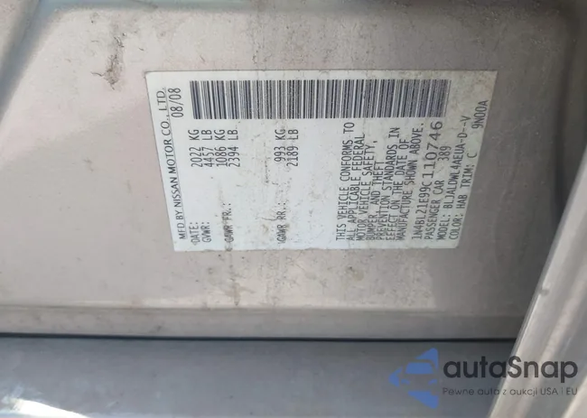 1N4BL21E99C110746: 43445909