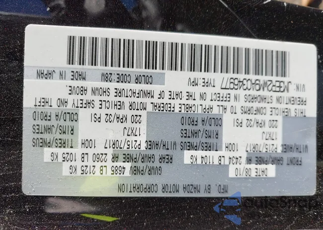 JM3ER2WM9A0346977: 43445929