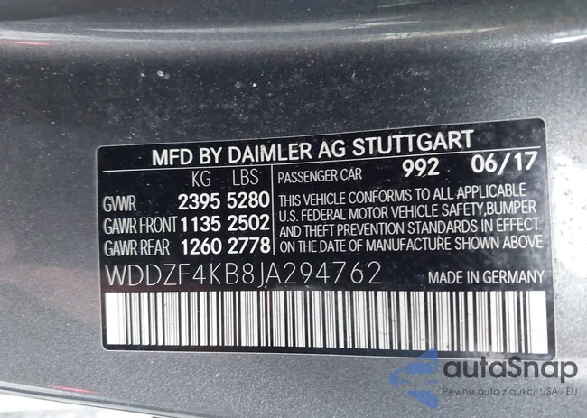 WDDZF4KB8JA294762: 43445190