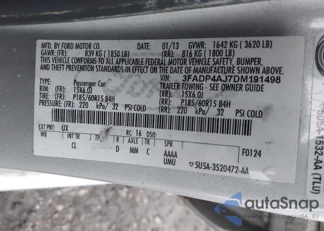 3FADP4AJ7DM191498: 43445206