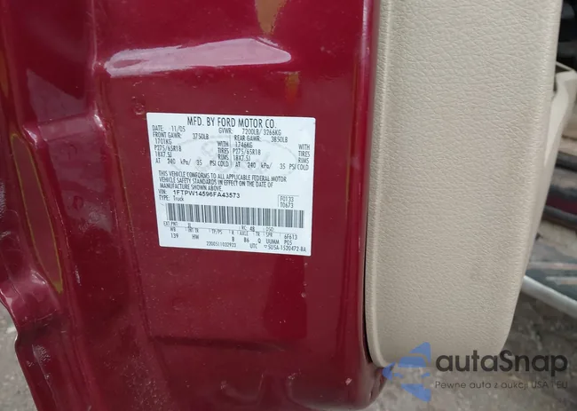 1FTPW14596FA43573: 43445248