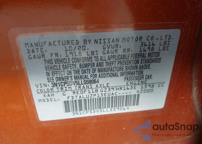 3N1CP5DV5LL559064: 43445338