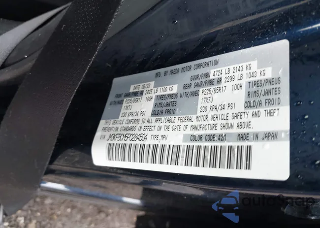 JM3KFBCM5P0284504: 43445400