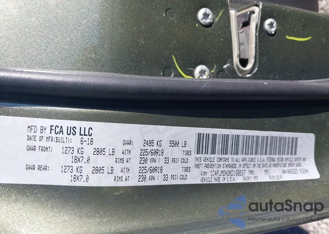 1C4PJMDN2KD168517: 43446569