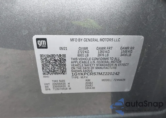 1GYKPCRS7MZ220242: 43446679