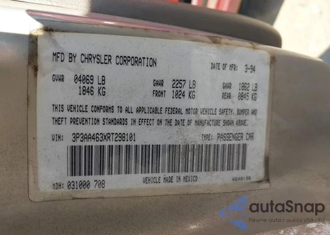 1P3XA4639PF512206: 43446925