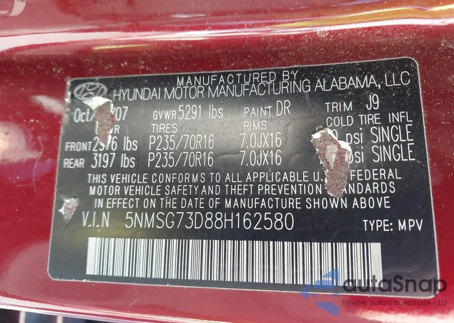 5NMSG73D88H162580: 43446958