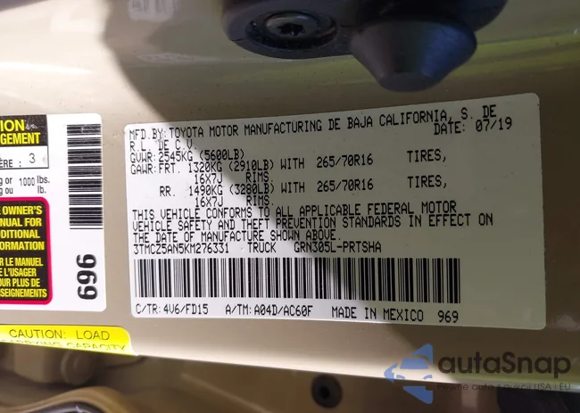 3TMCZ5AN5KM276331: 43447077