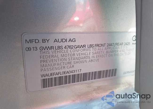 WAUEFAFL0EA043117: 43447142