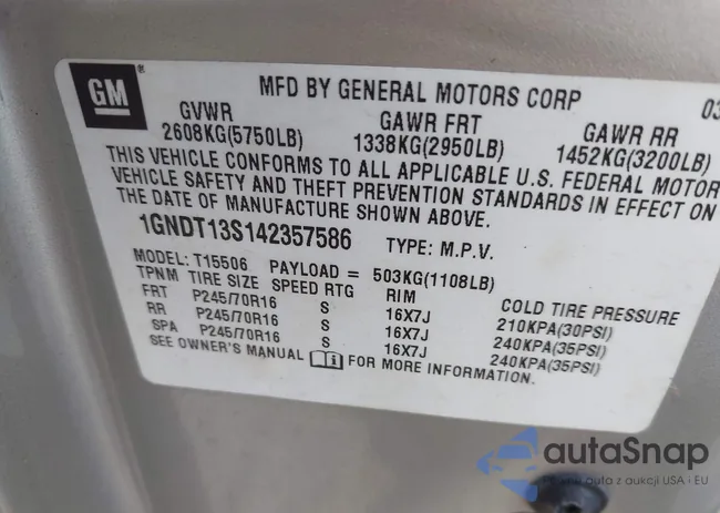 1GNDT13S142357586: 43446374