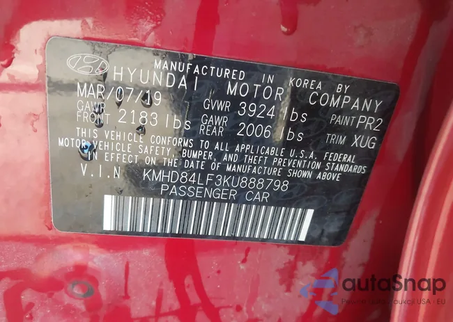 KMHD84LF3KU888798: 43446398