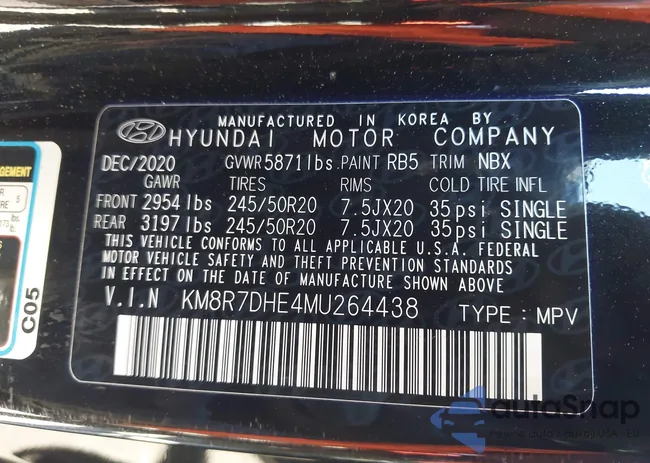 KM8R7DHE4MU264438: 43446518