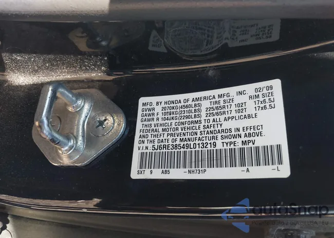 5J6RE38549L013219: 43447715