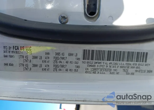 1C6RR7FT6FS763720: 43447748