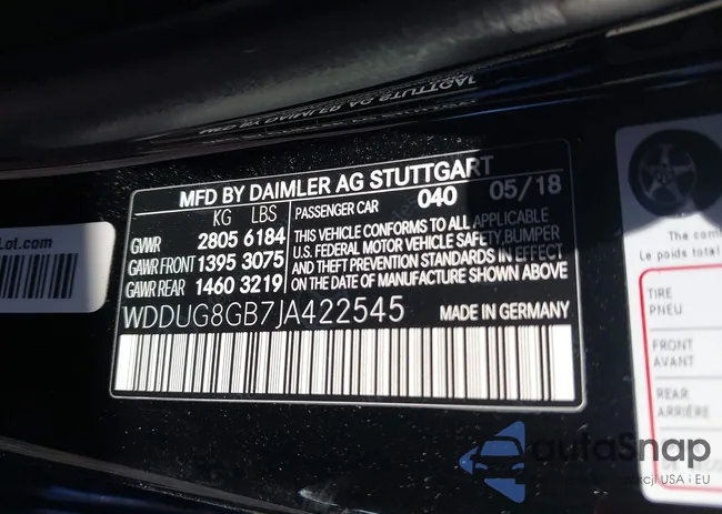 WDDUG8GB7JA422545: 43447757