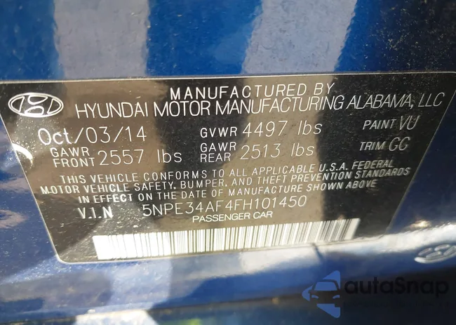 5NPE34AF4FH101450: 43447893