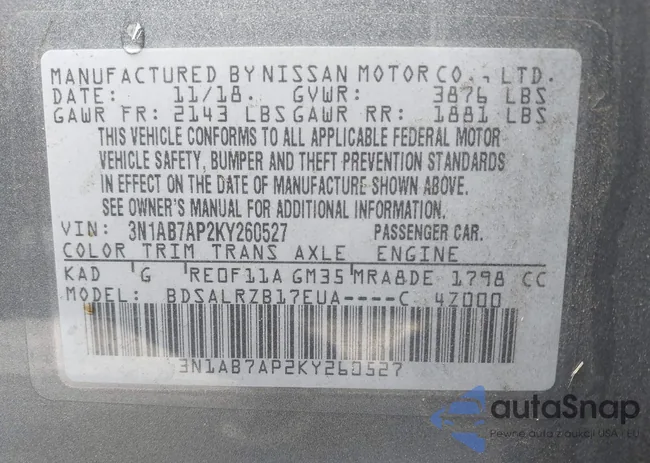 3N1AB7AP2KY260527: 43447908