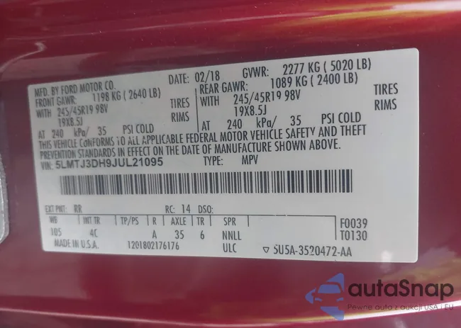 5LMTJ3DH9JUL21095: 43447909