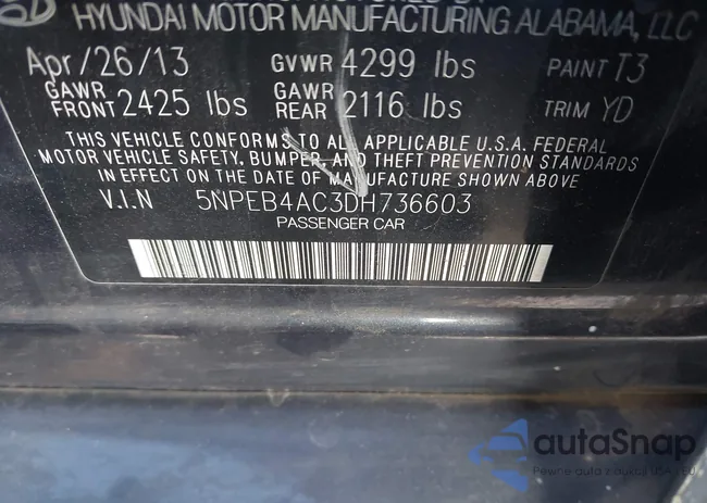 5NPEB4AC3DH736603: 43448143