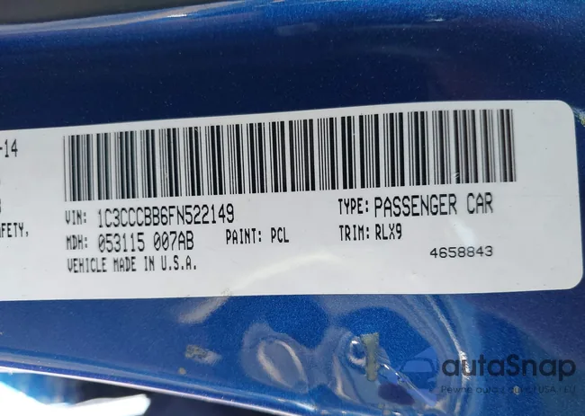 1C3CCCBB6FN522149: 43447157