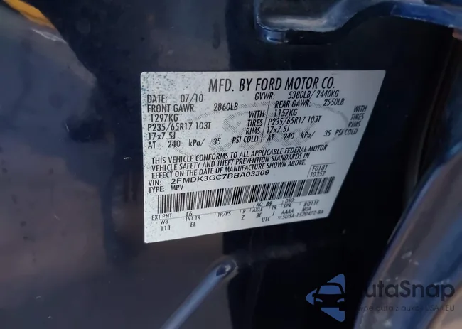 2FMDK3GC7BBA03309: 43447341